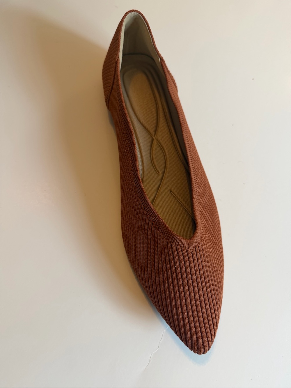 TINGRISE Knit Pointed Toe Flats | Women’s Size 10 | Brown | NWOT - Picture 3 of 5